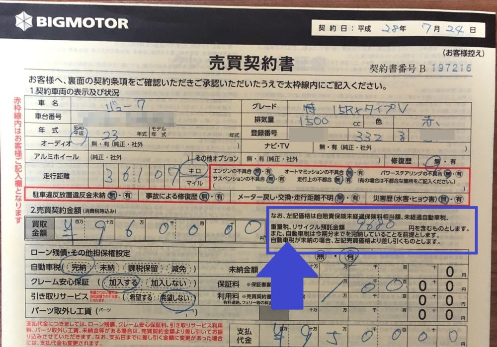 車売る時に売買契約書で確認すべき6つのポイントとトラブル回避方法 クルサテ