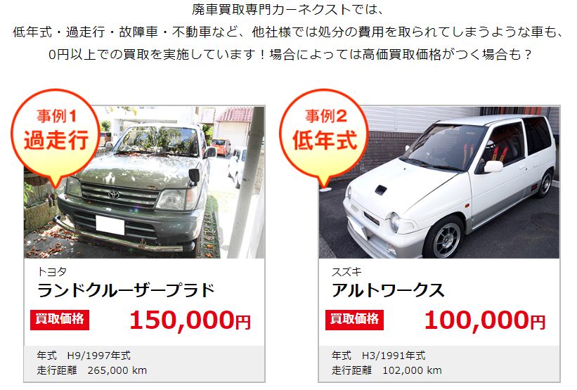 カーネクストの買取事例